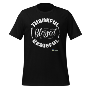 Thankful->Grateful->Blessed - Short Sleeve Tee