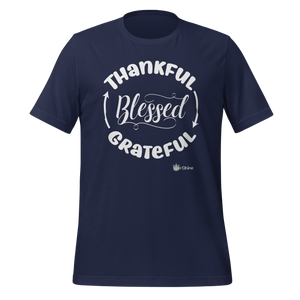 Thankful->Grateful->Blessed - Short Sleeve Tee