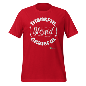 Thankful->Grateful->Blessed - Short Sleeve Tee