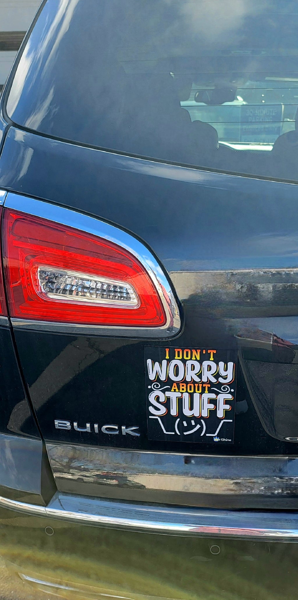 I Don't Worry About Stuff - Car Magnet