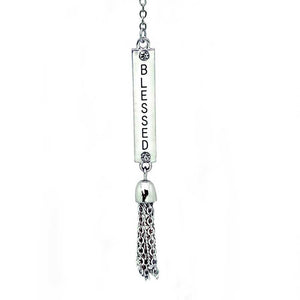 BLESSED Bar Necklace