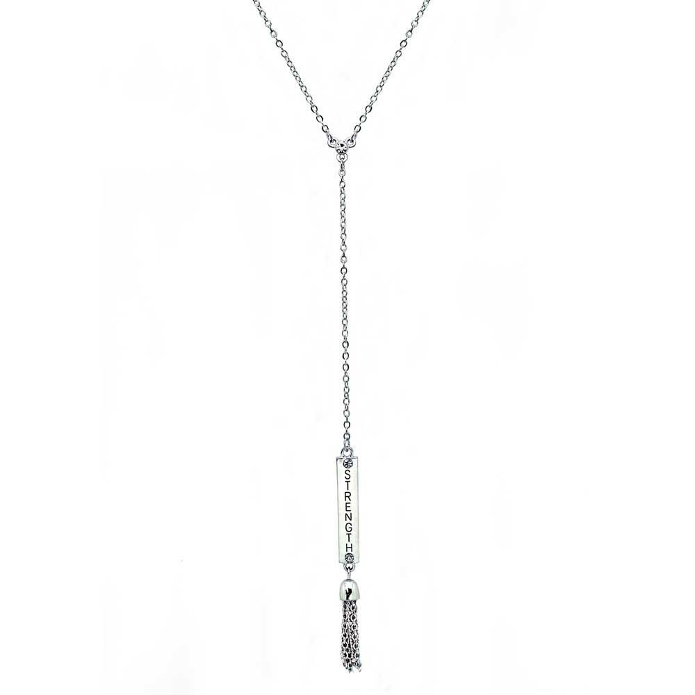 STRENGTH Bar Necklace