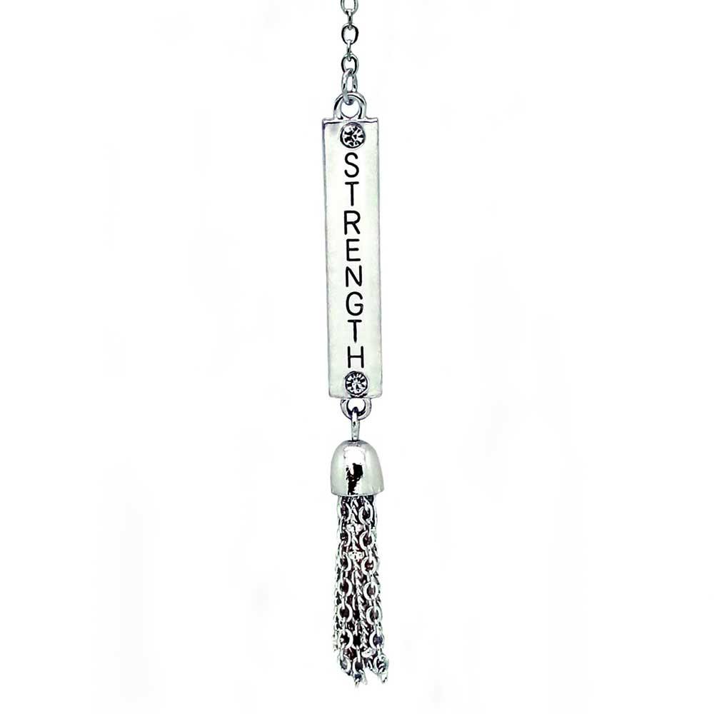 STRENGTH Bar Necklace