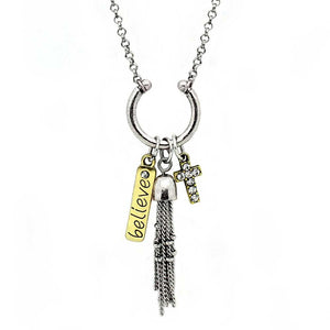 Believe Charm Necklace