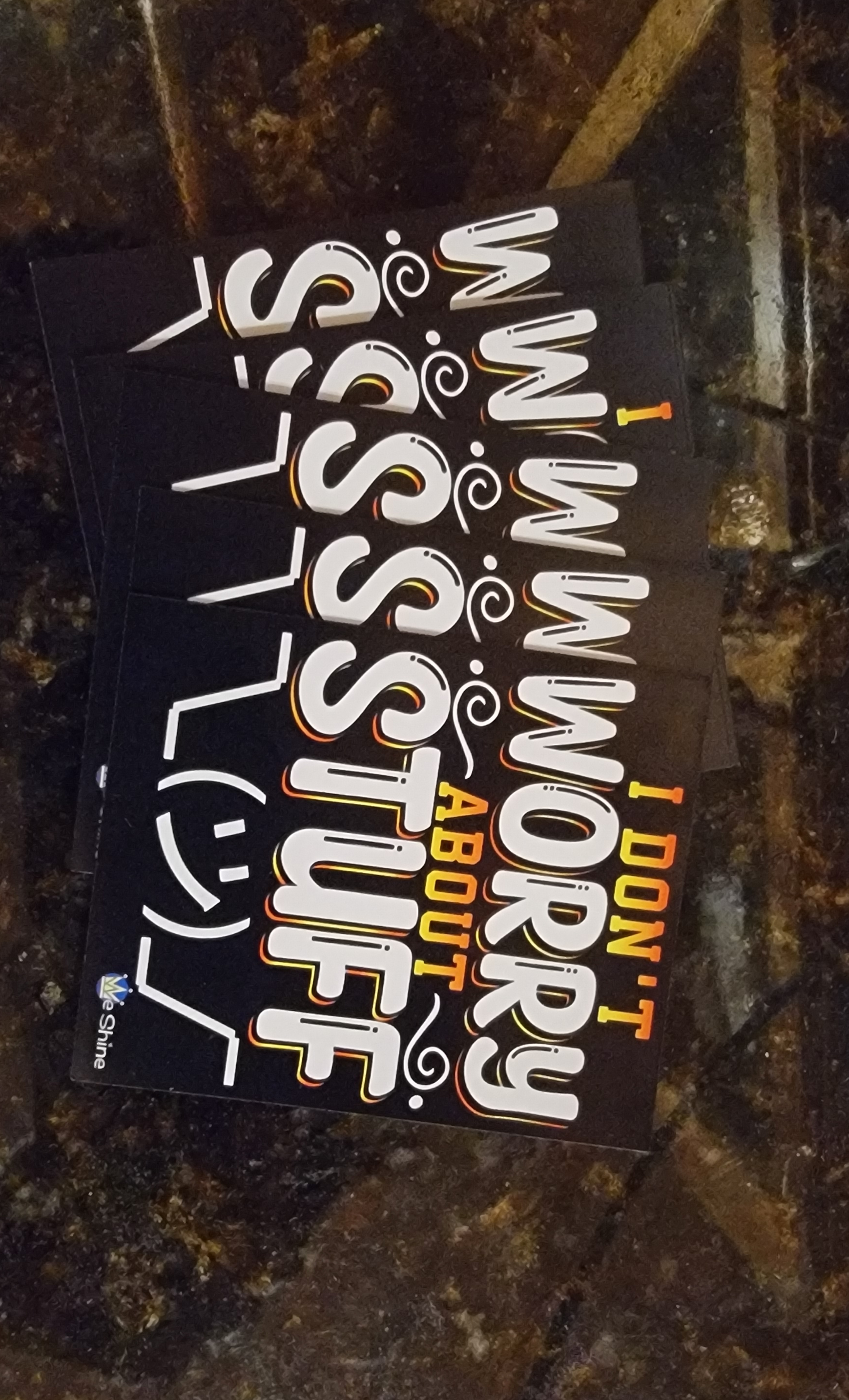 I Don't Worry About Stuff - Small Magnet