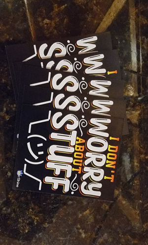 I Don't Worry About Stuff - Small Magnet