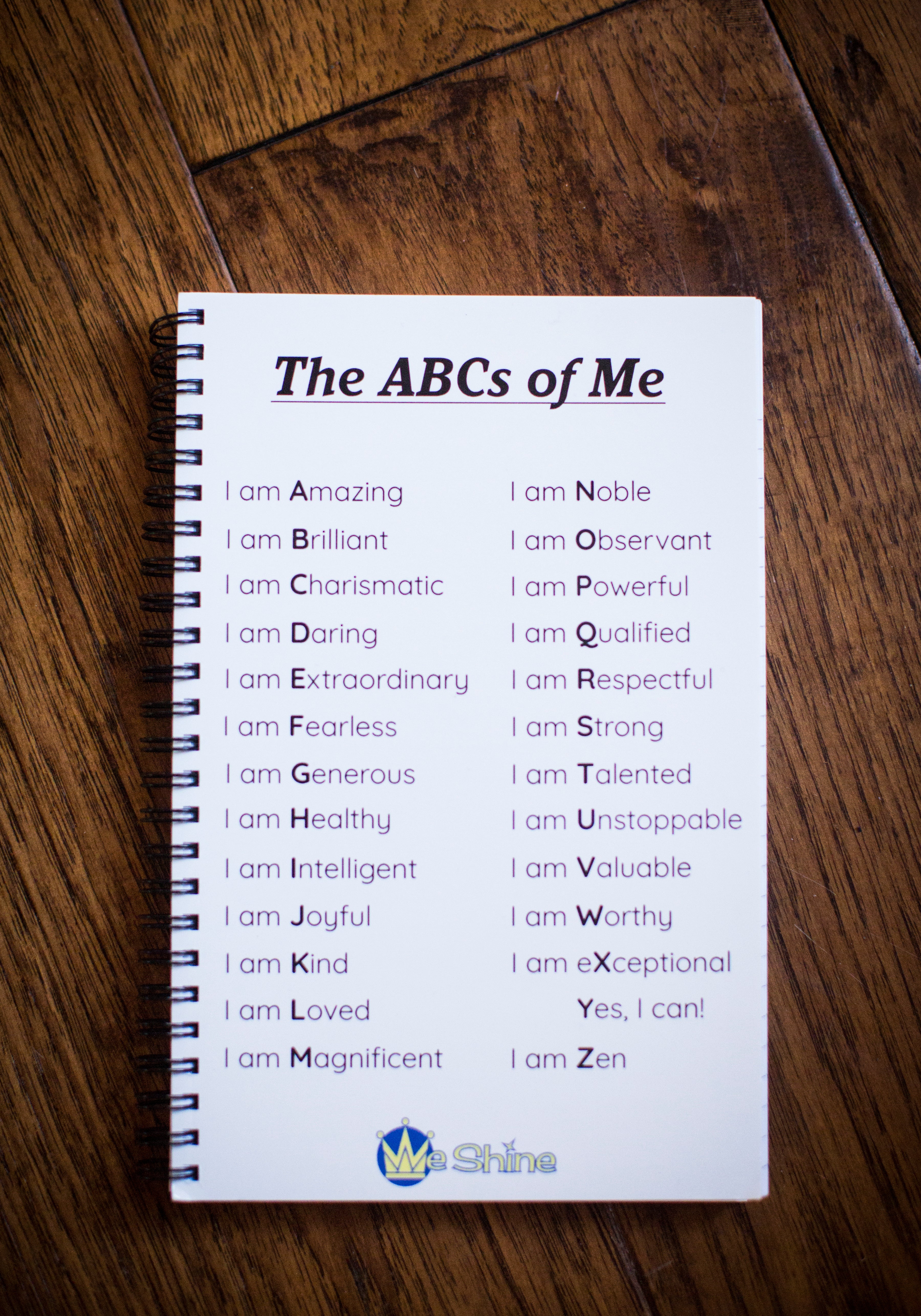 The ABCs of Me Journal