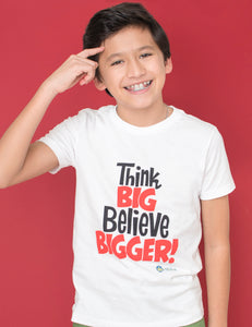 Think BIG, Believe BIGGER (Red) - Short Sleeve Tee